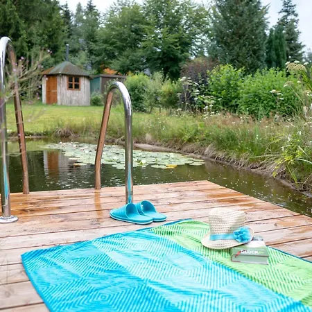 Schwedenhaus Rhoen Mit Sauna Und Schwimmteich * Hilders